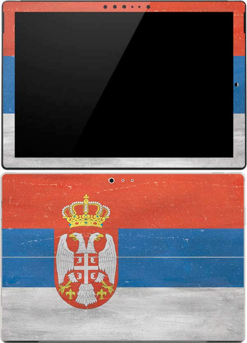 Serbia Flag Distressed Surface Pro 4 Skin